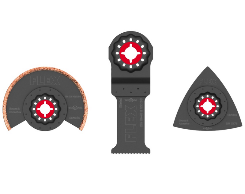 Flex Sägeblatt-Set Multitool Starlock Fliesen SM/RM VE3